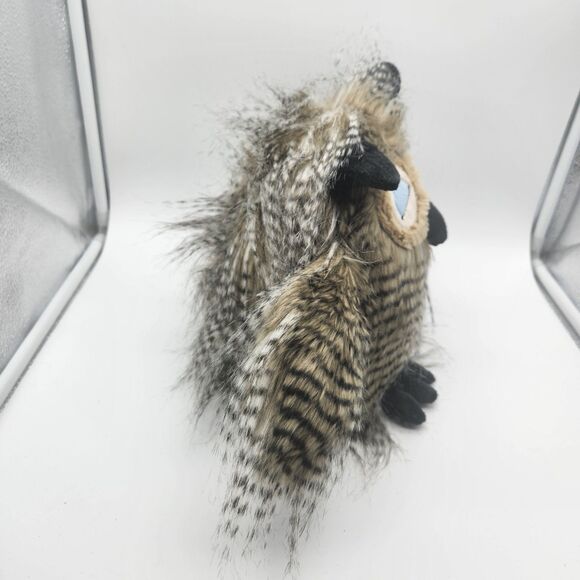 Owl Adventure Planet Plush Stuffed Animal Feathers Blue Closed Eyes - Picture 4 of 7